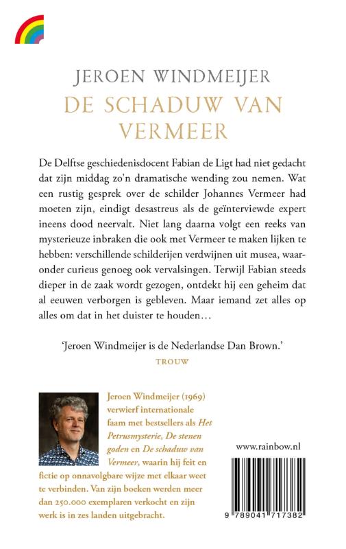 Achterkant van De schaduw van Vermeer