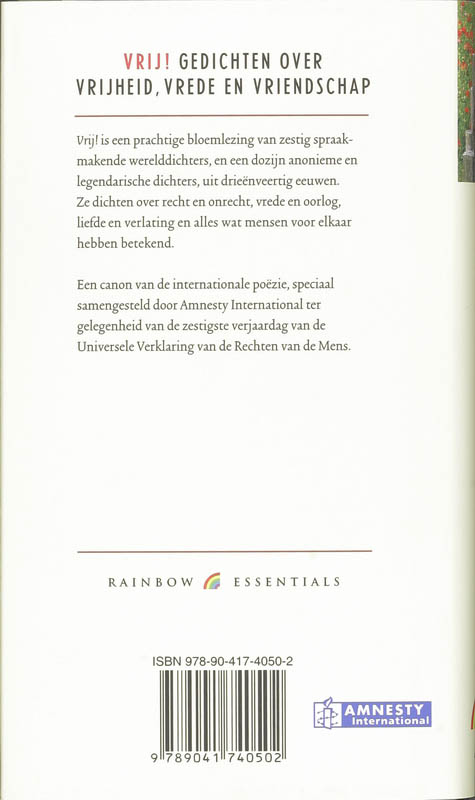 Achterkant van Vrij