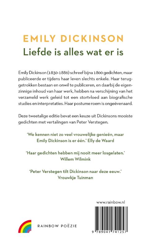 Achterkant van Liefde is alles wat er is