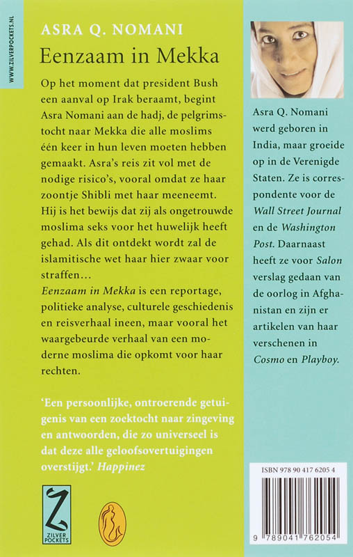 Achterkant van Eenzaam in Mekka