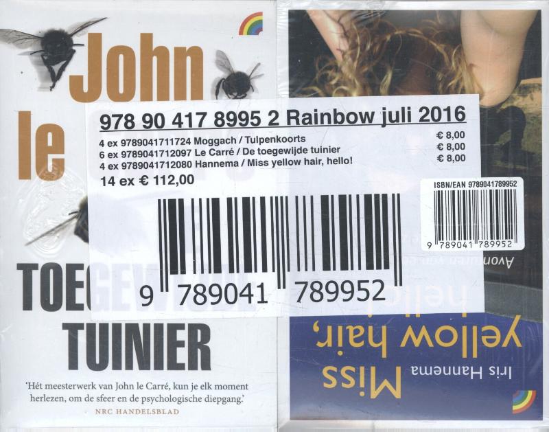 Achterkant van Rainbow Kleinpak juni 2016