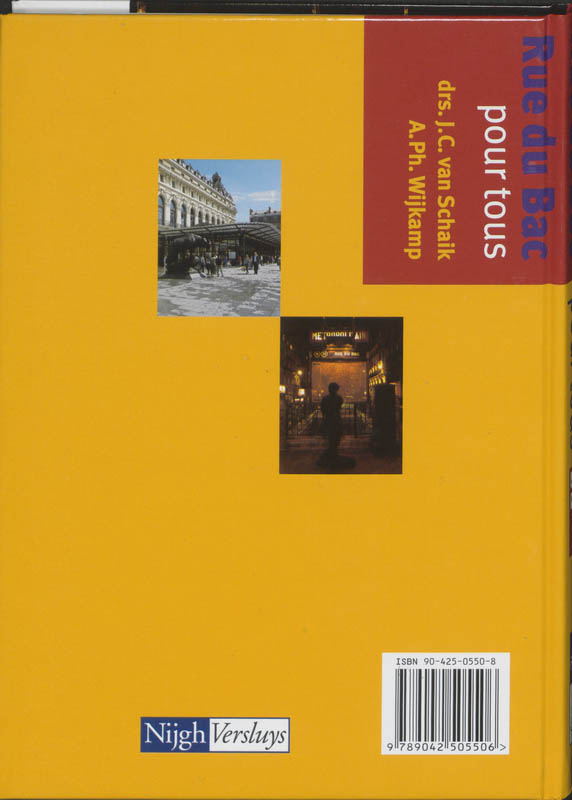 Achterkant van Leerboek
