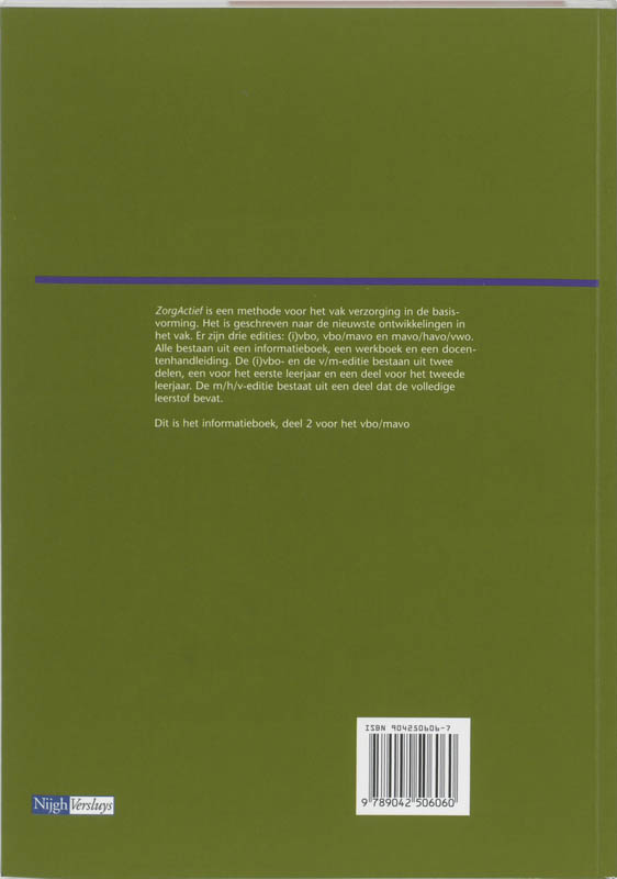Achterkant van Informatieboek