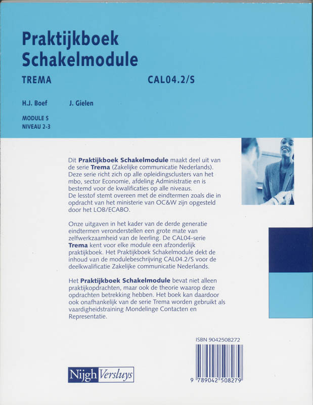 Achterkant van Praktijkboek