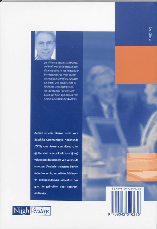 Achterkant van Tekstboek