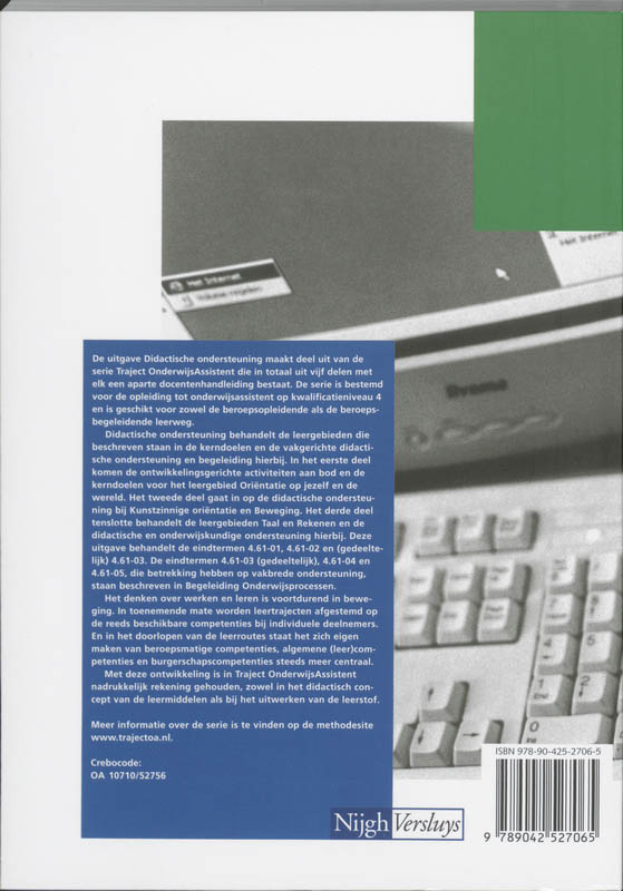 Achterkant van Leerboek