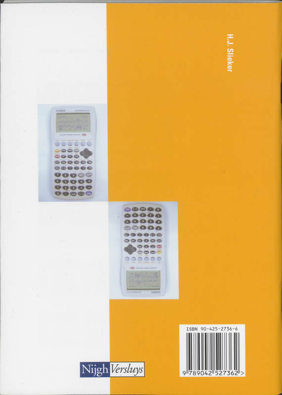 Achterkant van Toepassingen grafische rekenmachine Casio CFX-9850GB Plus