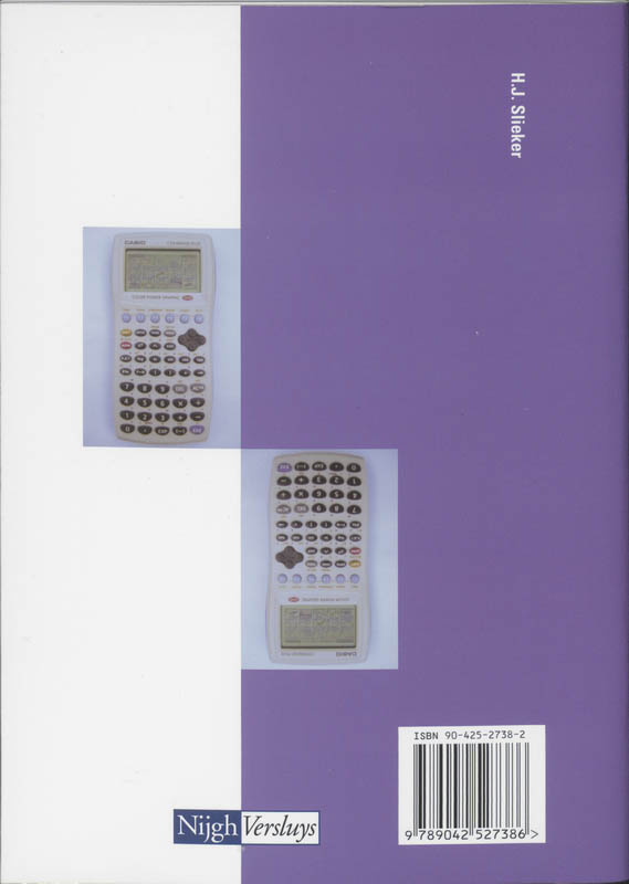 Achterkant van Toepassingen grafische rekenmachine Casio CFX-9850GB Plus