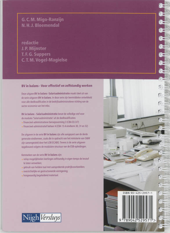 Achterkant van Leerboek