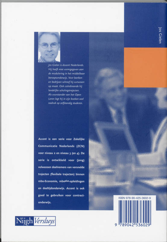 Achterkant van Tekstboek