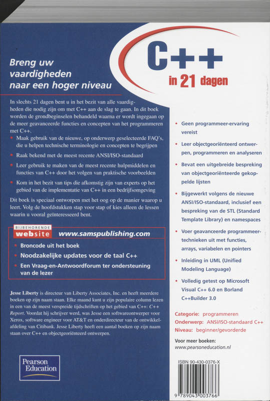 Achterkant van C++ in 21 dagen