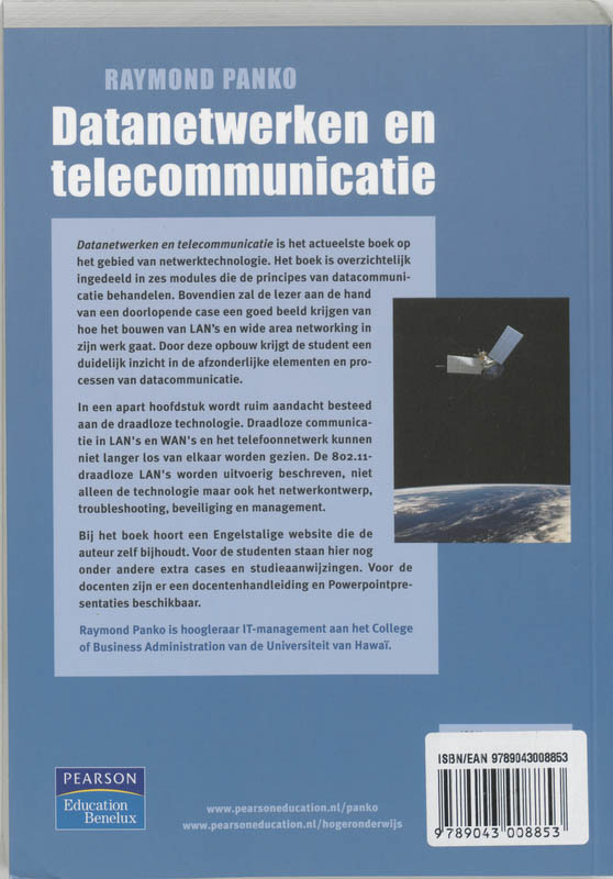 Achterkant van Datanetwerken en telecommunicatie