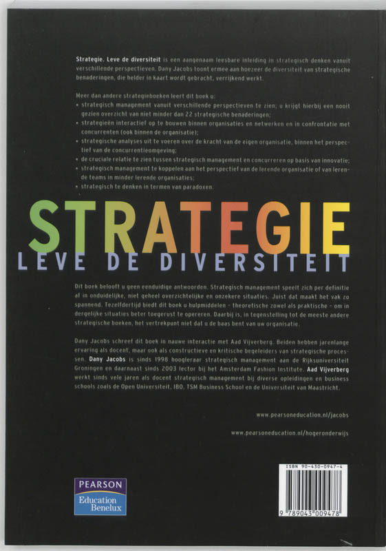 Achterkant van Strategie - Leve de diversiteit