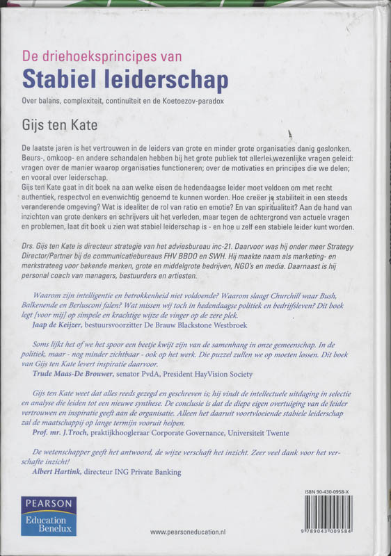 Achterkant van Stabiel leiderschap