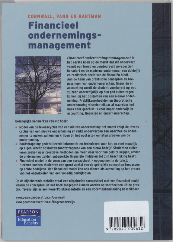 Achterkant van Financieel ondernemingsmanagement