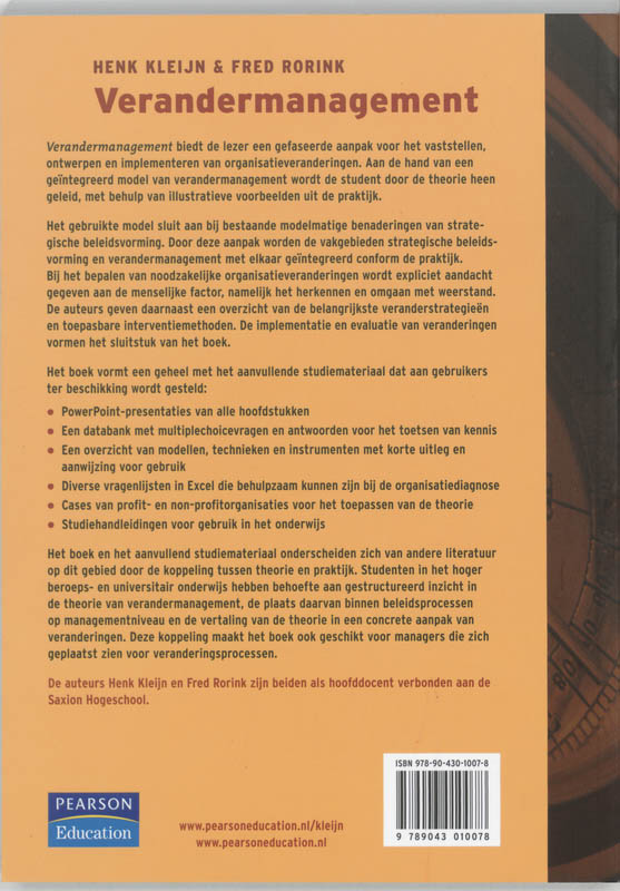 Achterkant van Verandermanagement