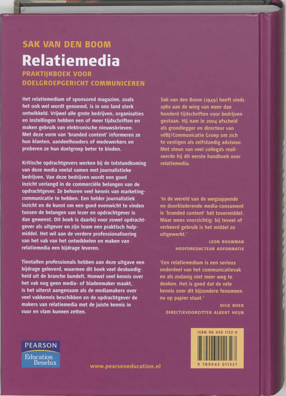 Achterkant van Relatiemedia