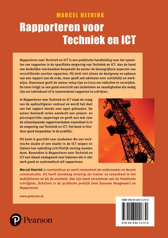 Achterkant van Rapporteren voor technici en ICT