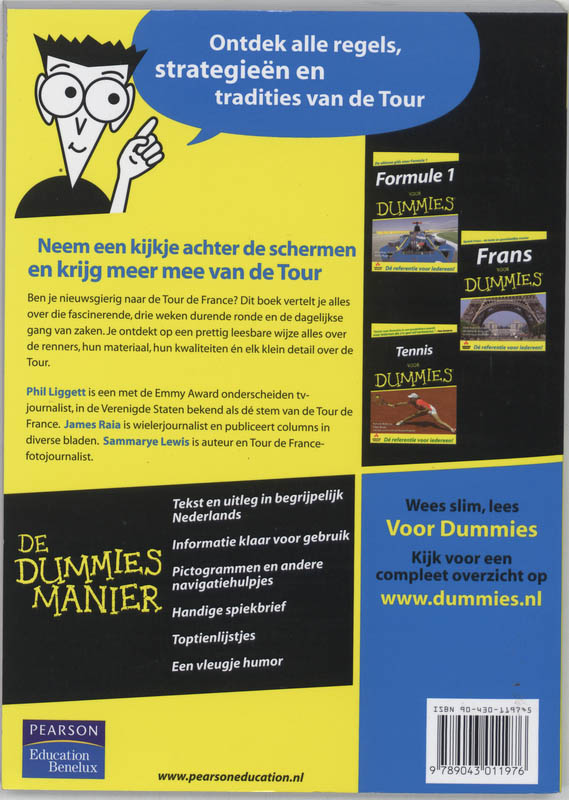 Achterkant van Tour de France voor Dummies