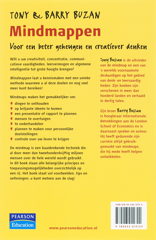 Achterkant van Mindmappen