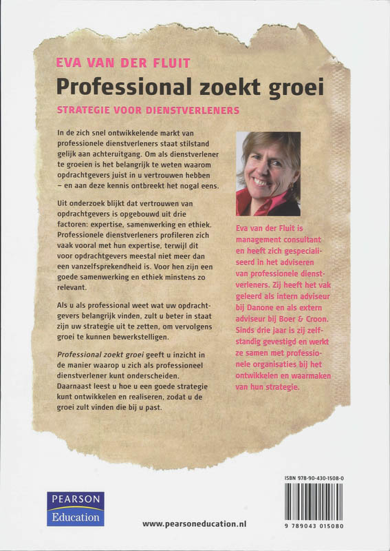 Achterkant van Professional zoekt groei
