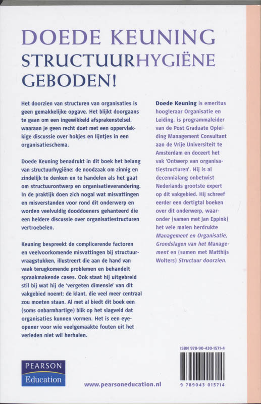 Achterkant van Structuurhygiene geboden!