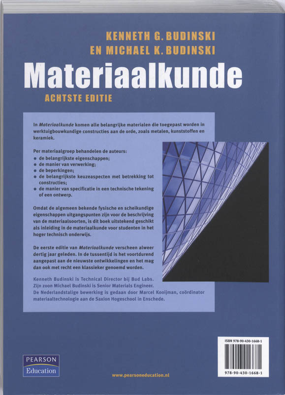 Achterkant van Materiaalkunde