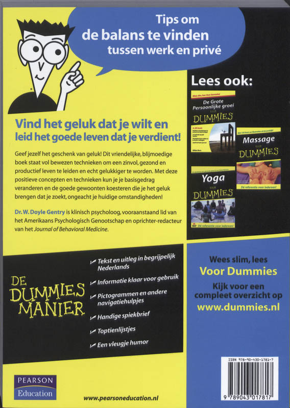 Achterkant van Geluk voor Dummies