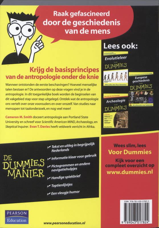 Achterkant van Antropologie voor Dummies