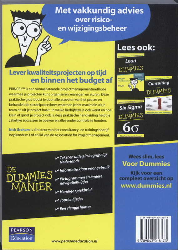 Achterkant van PRINCE2 voor Dummies