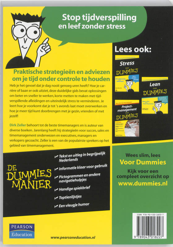 Achterkant van Timemanagement voor Dummies