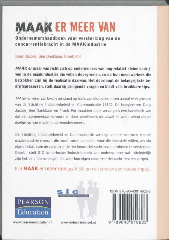 Achterkant van Maak er meer van