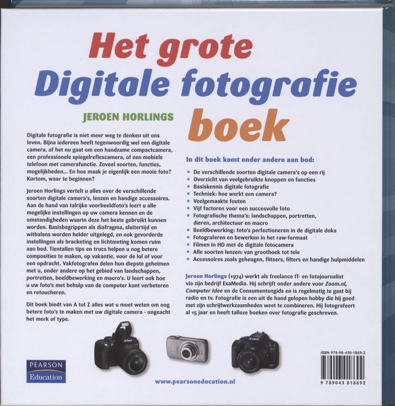 Achterkant van Het grote digitale fotografie boek