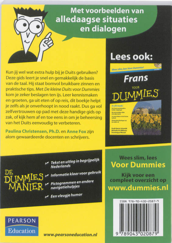 Achterkant van De kleine Duits voor Dummies