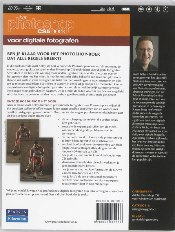 Achterkant van Het Photoshop CS5 boek