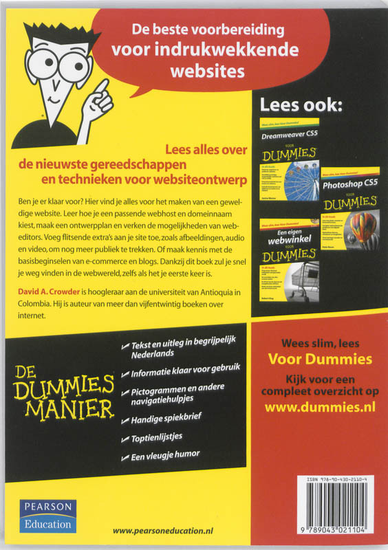Achterkant van Websites maken voor dummies