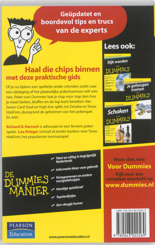 Achterkant van Poker voor Dummies
