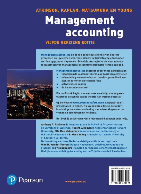 Achterkant van Management Accounting
