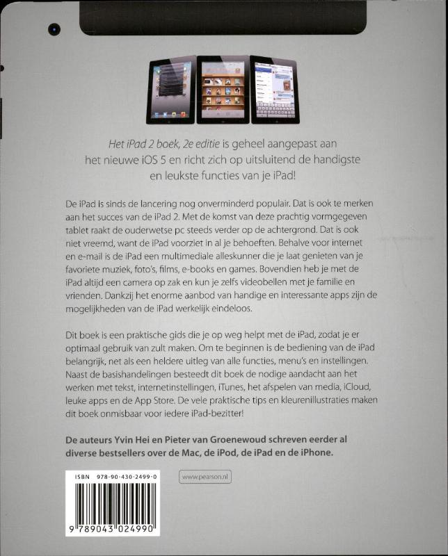 Achterkant van Het iPad 2 boek,