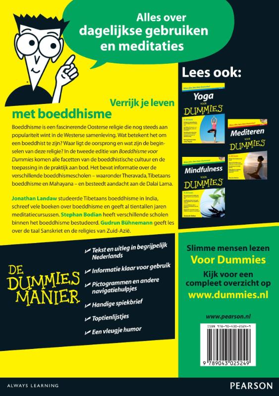 Achterkant van Boeddhisme voor Dummies