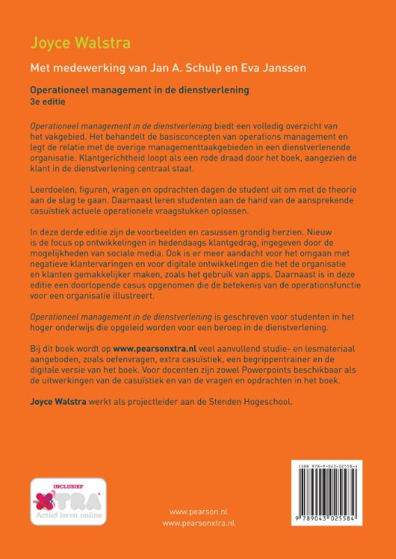 Achterkant van Operationeel management in de dienstverlening