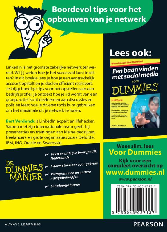 Achterkant van De kleine LinkedIn voor Dummies, 2e editie