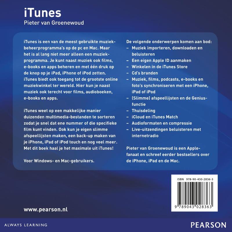 Achterkant van iTunes