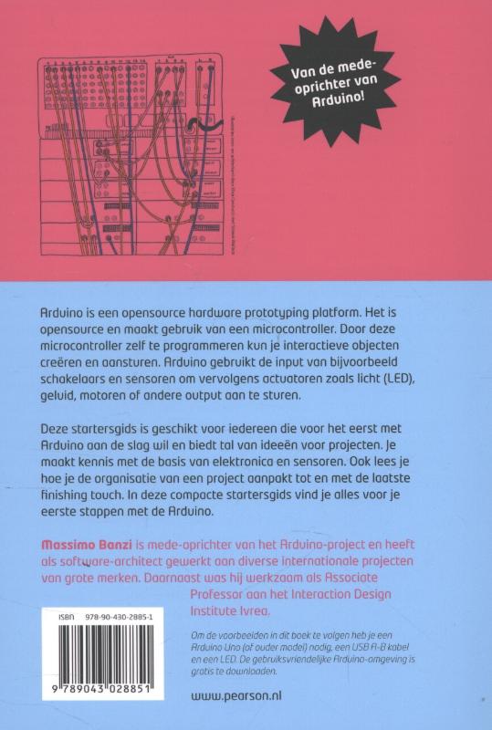 Achterkant van Arduino startersgids