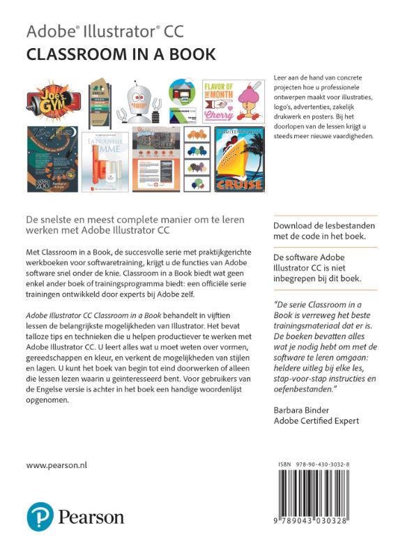 Achterkant van Adobe illustrator CC