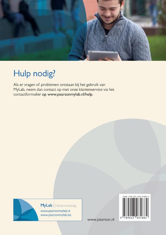Achterkant van Statica toegangscode MyLab NL