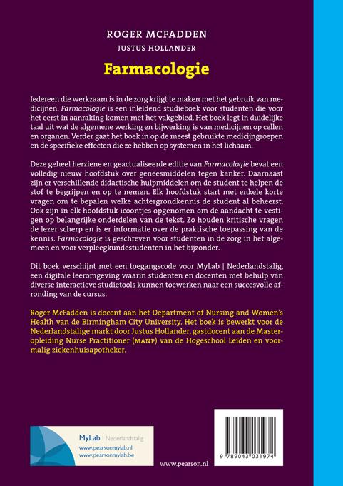 Achterkant van Farmacologie