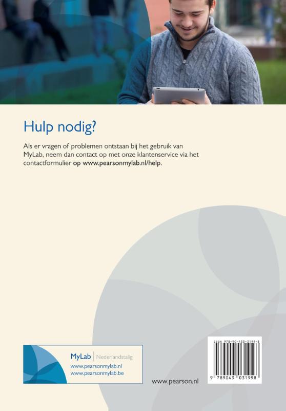 Achterkant van 2e editie, toegangscode MyLab NL