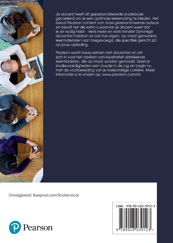 Achterkant van Gedrag in organisaties, 2e custom editie KLP/SPP