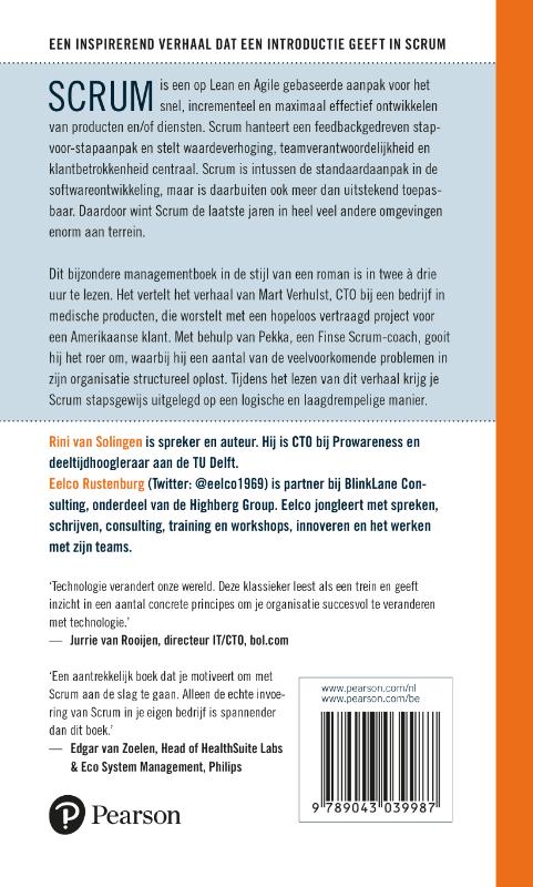 Achterkant van De kracht van Scrum